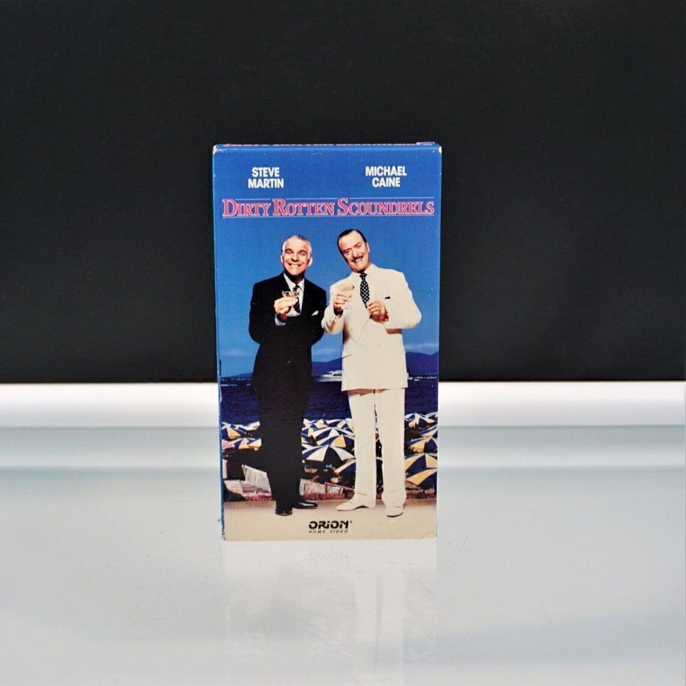 Dirty Rotten Scoundrels VHS Tape Steve Martin Michael Caine 1989 Orion Movie